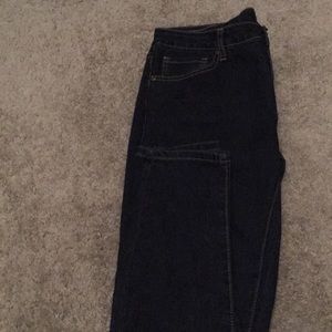 Dark-Wash Ankle Skinny Jeans